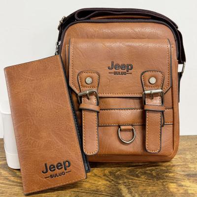 Men's Genuine Leather Shoulder Bag - Free Wallet