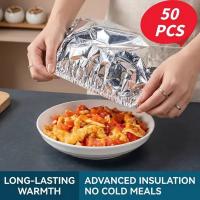 Aluminum Foil Heat-retaining Cover (50pcs)- Preservation Health