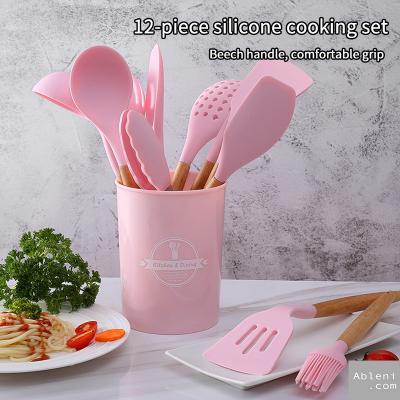 12-piece silicone cooking set